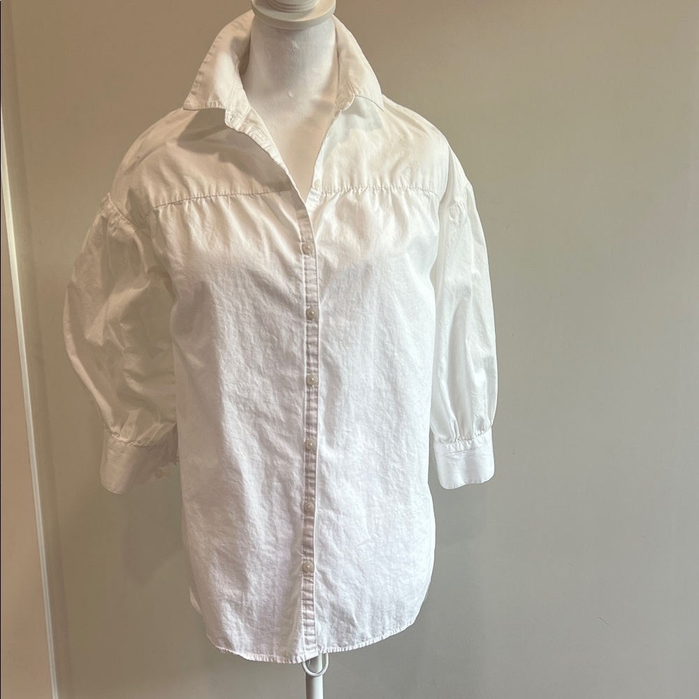 🌷ANTHOPOLOGIE MAEVE Un Classic White Men's Button-Up Shirt